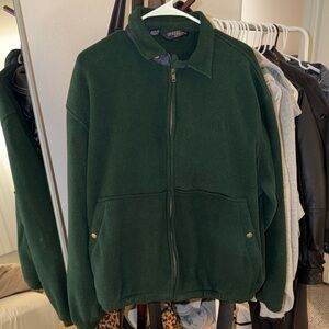 Vintage Polo Green Fleece Jacket